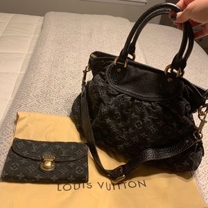 Louis Vuitton Monogram Denim Neo Cabby MM Satchel